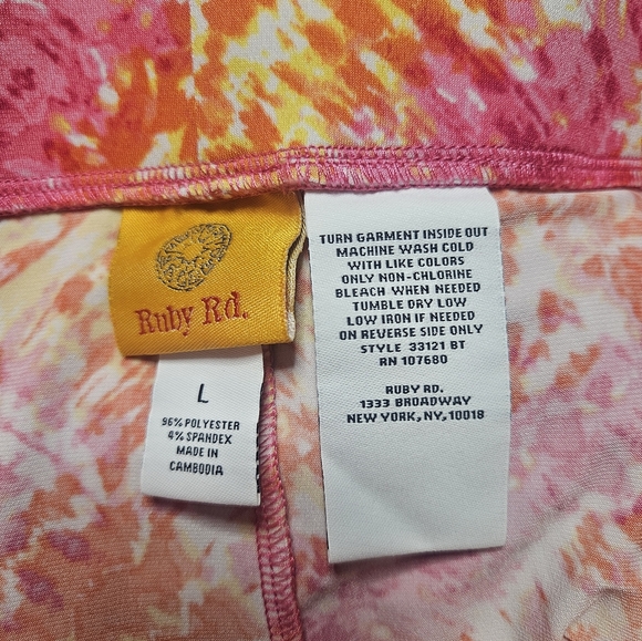 Ruby Rd. Handkerchief Hem Skirt, Size L - Picture 4 of 4